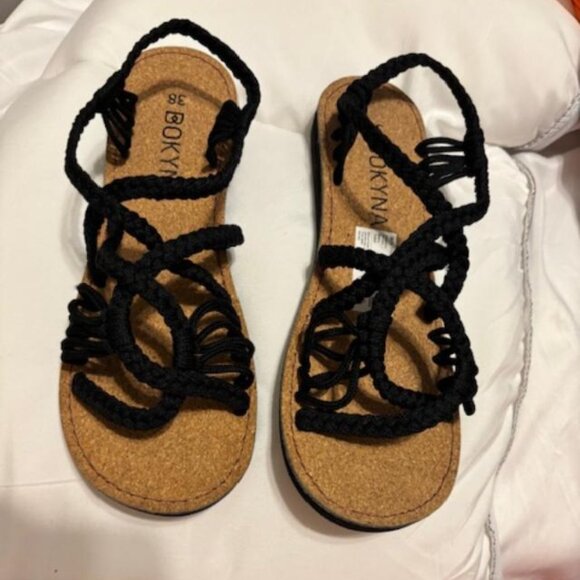 Bokyna Black Women's Sandals - Picture 4 of 8